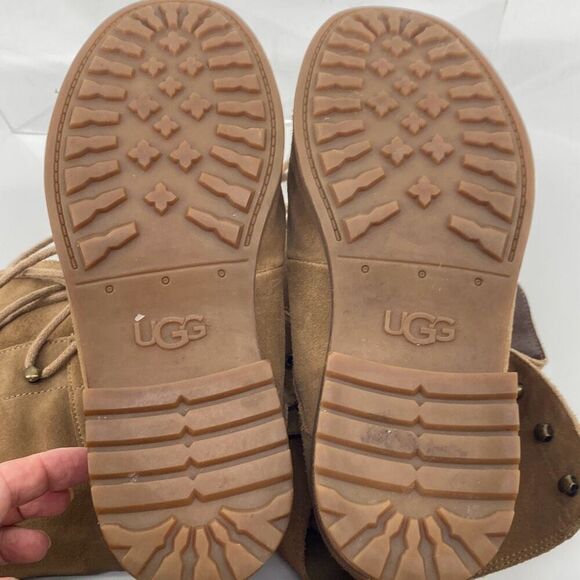 UGG Australia Gradin Water Resistant Chestnut Suede‎ Wool Lined Boots 8 - Picture 10 of 14